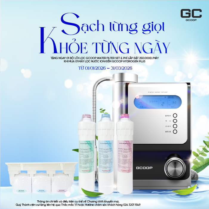 Thông báo CTKM Sạch từng giọt - Khỏe từng ngày